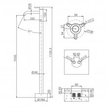 Напольный смеситель для раковины Raglo R20.19.03