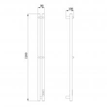 Электрический полотенцесушитель Raglo R350.12.05