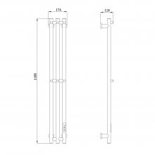 Электрический полотенцесушитель Raglo R350.16.33