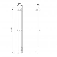 Электрический полотенцесушитель Raglo R350.17.05