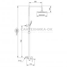 Душевая стойка Gappo G2448-3