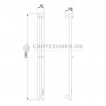 Электрический полотенцесушитель Raglo R350.12.33