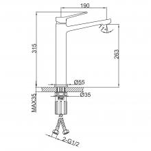 Смеситель для раковины Frap F1062-29