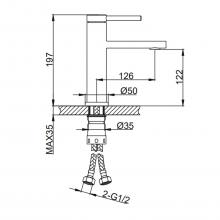Смеситель для раковины Frap F10808