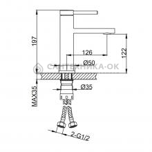Смеситель для раковины Frap F10808