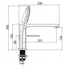 Смеситель для ванны Gappo G1117-6