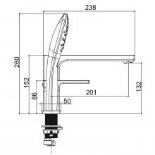 Смеситель для ванны Gappo G1117-6