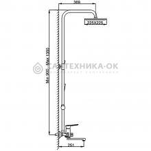 Душевая стойка Frap F2449