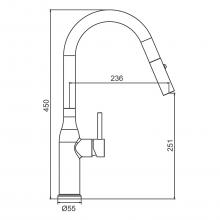 Смеситель для кухни Gappo G4398-46