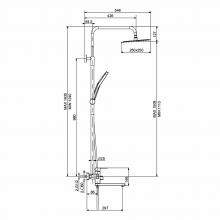Душевая стойка Prohanss P30.241.03