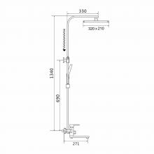 Душевая стойка Shevanik S7036H