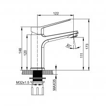 Смеситель для раковины Prohanss P66.10.03