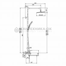Душевая стойка Prohanss P30.241.03