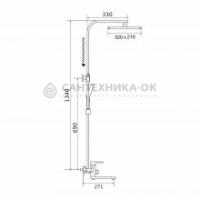 Душевая стойка Shevanik S7036H
