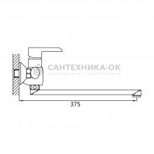 Смеситель для ванны Shevanik S6022F