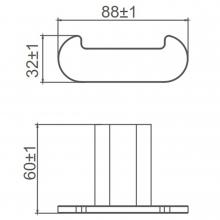 Держатель с 2-мя крючками Gappo G30905-25