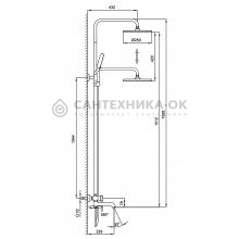 Душевая стойка Gappo G2406-43