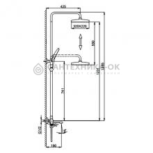 Душевая стойка Frap F2484-3