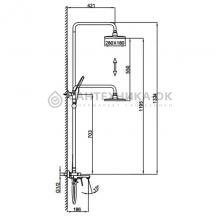 Душевая стойка Frap F2486-6