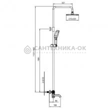 Душевая стойка Gappo G2418-28