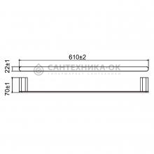 Прямой полотенцедержатель Gappo G30901-5