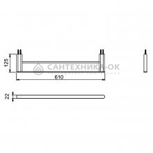 Прямой полотенцедержатель Gappo G30909-5