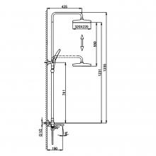 Душевая стойка Frap F2484-3