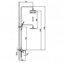 Душевая стойка Frap F2486-6