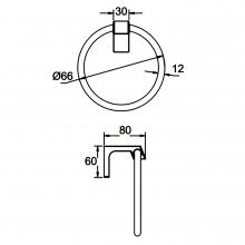Полотенцедержатель Frap F30604-6
