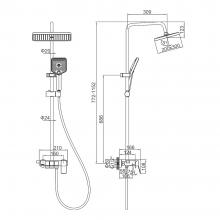 Душевая стойка Ledeme L2425B-1