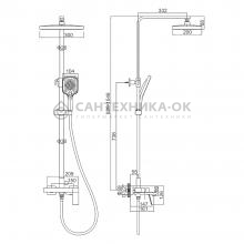 Душевая стойка Ledeme L2494SR
