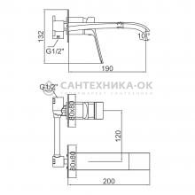 Смеситель для раковины Ledeme L1094SR-1