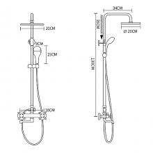 Душевая стойка Frud R24732