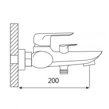 Смеситель для ванны OUTE T10202