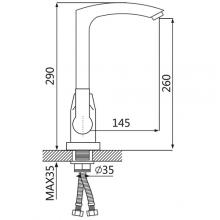 Смеситель для кухни OUTE T1413B