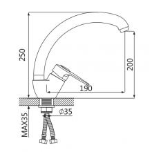 Смеситель для кухни OUTE T3113B