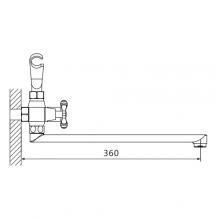 Смеситель для ванны OUTE T6523K-1