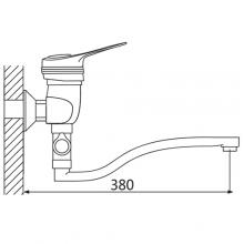 Смеситель для ванны OUTE T3823