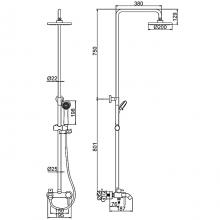 Душевая стойка Ledeme L2452A