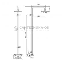 Душевая стойка Ledeme L2394 хром