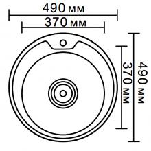 Мойка для кухни из нержавеющей стали Ledeme L84949-6 глянцевая