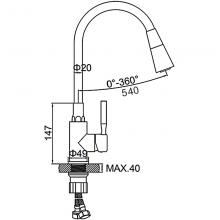 Смеситель для кухни Ledeme L4199-9