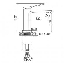 Смеситель для раковины Ledeme L1075B