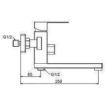 Смеситель для ванны Frap F32802