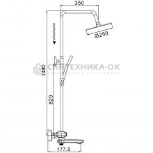 Душевая стойка Rose R3996H