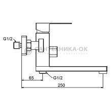 Смеситель для ванны Frap F32802